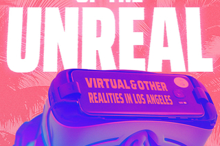 Book cover, stylized with bold text with pink background, and foregrounding a human head wearing VR goggles in purple-blue tones; details provided in caption